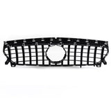 Garvee Sportlicher Kühlergrill für Mercedes CLA W117 C117 2013-2019, Doppel-Lamelle, Robustes ABS, Hochglanz-Schwarz-Finish, Einfache Installation, Kühlergrill-Schutz