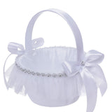 Garvee Mini Hochzeitsblumenkörbe Mit Griff Und Schleife Tragbar Romantisch Für Hochzeitsfeier