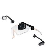 Garvee Fahrradbrille Mit Rückspiegel Verstellbar Mini-Helmreflektor Robust Für Radfahren Vielseitig Montierbar