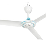 GARVEE 12V Deckenventilator mit Clip, Ø 50 cm Tragbarer Camping Ventilator, Leiser DC Ventilator mit Bürstenlosem Motor, Für Zelt, Wohnmobil, Boot, Outdoor & Notstromversorgung