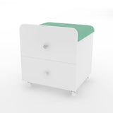 Garvee Vanity Stool Chair Mit Stauraum Gepolsterter Sitz Schublade Grün Für Schlafzimmer & Wohnzimmer - Grün