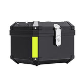 Garvee Topcase Motorrad 45L ABS Plastik Wasserdicht Diebstahlsicher Universal Reflektierend Schwarz