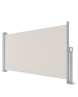Garvee Retractable Side Awning Privacy Screen Waterproof UV-Resistant Metal Frame Durable Fabric Beige For Patio Balcony Pools
