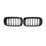 Garvee Kühlergrill ABS für F15 F16 X5 X6 2014-2017, Doppelte Linie, Schwarz Glänzend, Lüftungsoptimiert, Kratzfest, Direkte Montage