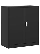 Garvee Werkstattschrank Aus Stahl, 35 Zoll, Abschließbar, Pulverbeschichtet, Rostbeständig, Schwarz, Für Garage & Büro