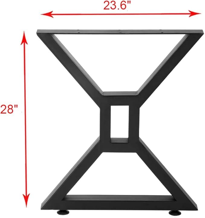 Garvee X-Form Tischbeine schwarz für DIY Tischplatten