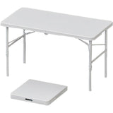 GARVEE Campingtisch Klappbar 120 x 60 cm, Höhenverstellbarer Falttisch mit Tragegriff, Leicht und Platzsparend für Camping, Picknick, Garten, Balkon und Festival