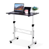 Garvee Mobiles Stehpult Höhenverstellbar Mit Rollen Ergonomisch Klappbar Für Büro Und Zuhause Schwarz - Schwarz