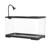 Garvee Kleines Aquarium 5 Gallon Transparent Goldfischbecken Mit Abdeckung Für Zuhause Und Büro, Hochtransparent, Acryl, USB-Pumpe