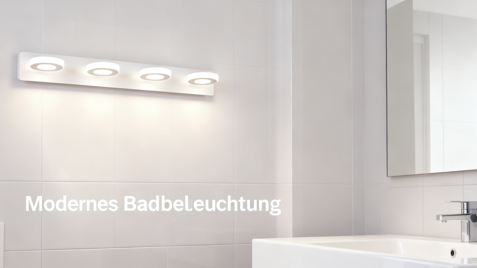 Garvee LED Spiegelleuchte 12W Badezimmer Aluminium 60 cm