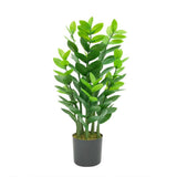 Garvee Künstliche ZZ Pflanzen Zamioculcas Zamiifolia, PU-Material, Pflegeleicht, 90cm, Grün, Für Wohn- Und Büroräume