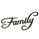 Garvee Schwarzer Buchstabe Aus Holz Wanddekoration Elegante Hängeleuchte Für Familie Schwarz