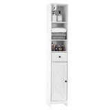 Garvee 66,9'' Hoher Badezimmerschrank Mit Schiebetüren, 3-Stufig, Holz, Schwarz, Vielseitig Für Bad & Flur, Schlank