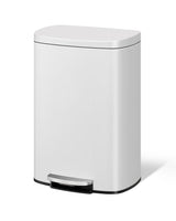Garvee Küchenmülleimer 50 L Mit Soft-Close Deckel & Inneneimer, Ergonomisch, Weiß - Weiß
