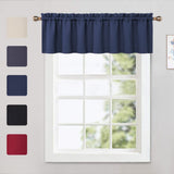 GARVEE Verdunkelungs-Volants 1er-Set, Thermo-Fenstervolants 132 x 38 cm, Blickdicht & Wärmeisolierend für Wohnzimmer, Küche & Schlafzimmer, Marineblau - Marineblau