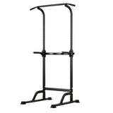 Garvee Klimmzugstation 165–219 cm, höhenverstellbar, rutschhemmend, Schwarz - Schwarz