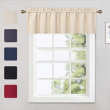 Garvee Verdunkelungsvolants Für Fenster Wohnzimmer Küche Schlafzimmer Beige 52 × 15 Zoll Wärmeisolierte Fenstervolants