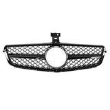 Garvee Doppelflügel-Kühlergrill für Auto C-Klasse C204 W204 S204 2007-2014, widerstandsfähiges ABS, sportliches Design, glänzend schwarze Oberfläche, einfache Installation, Kühlergrillschutz