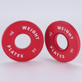 Garvee Fractional Gewichtscheiben Set 1.25-37.5LB Gummiüberzug & Stahl Für Heim- & Fitnessstudio Standard 2" Durchmesser Farbcode - Rote 1,25-Pfund-Paare