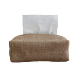 Garvee Papier- Und Baumwoll-Taschentuchspender 20x10x8 cm Jute Für Wohnzimmer & Schlafzimmer Stilvoll Langlebig