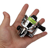 Garvee Mini Spinnrolle 4.3:1 Metall Kompakt Leicht Reversibler Griff Hochleistungs Angelrolle für Karpfen Barsch Forelle