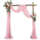 Garvee Hochzeitsbogen Tüll Rosa 5ft x 18ft Hängender Stoffvorhang Gaze für Hochzeitsfeier Babyparty Fotografie Dekoration - 