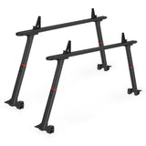 Garvee 2er-Set Aluminium-Halterungen für Pickup, 90–180 cm verstellbar, C-Clamps, Schwarz - Schwarz