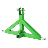 Garvee Schwere 3-Punkt-Anhängerkupplung für Traktor Kategorie 1 – Mit 2″ Aufnahme, 10.000 lbs Zuglast & 3 Kugelköpfen (1-7/8″, 2″, 2-5/16″) - Grün