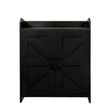 Garvee Schuhschrank 37×68×90 cm, LED, Kippschutz, Integrierte LED-Beleuchtung, Schwarz - Schwarz