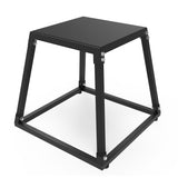 Garvee 18 Zoll Plyometrische Sprungbox Aus Stahl Rutschfeste Oberfläche Für Heimtraining 20x20x18 Zoll Schwarz - Wie gezeigt
