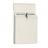 Garvee Briefkasten mit Schlüsselschloss, Metall-Wandhalterung, Sicheres Tropfschloss für Außenbereich, Garten, Büro, Beige - Beige