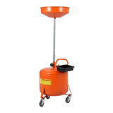Garvee 20-Gallon Ölablassbehälter Mit Höhenverstellung 38-65" 360° Räder Stahl Pulverbeschichtet Anti-Leck Werkstatt Garage - Gelb