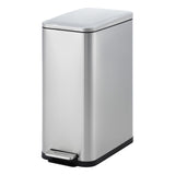 Garvee 13 Gal Küchenmülleimer Edelstahl Mit Soft-Close Deckel Und Hands-Free Pedal Für Küche Und Büro, Slim Design, Fingerabdruckfrei