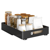 Garvee Schubladen Organizer Metall Für Küchenschränke Und Bad 10.2"x14.5"x3.1" Leise Stabil Weiß - Schwarz