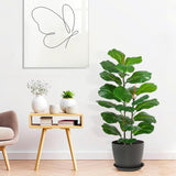 Garvee 39 Zoll Künstlicher Ficus Lyrata Baum Kunststoff Für Büro & Wohnzimmer Grün Realistisch Pflegeleicht