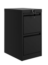 Garvee Metall-Aktenschrank Mit 2 Schubladen Und Schloss, Schwerlast, Anti-Kipp-Design, 0,6 mm Stahl, Pulverbeschichtet, Unter Schreibtisch, Büro, Zuhause