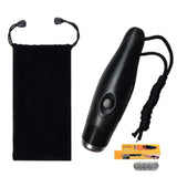 Garvee Elektronische Pfeife Mit Lanyard, 3 Töne, 125 dB, Wiederaufladbar, ABS, Für Sport & Notfälle, Schwarz - Schwarz