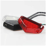 Garvee Universelle LED Rücklicht für Motorrad - Brems-, Stopp- und Signallicht - Energiesparende LED - Robustes Material - Flexible Installation - Standard- und Offroad-Motorräder - Nachtfahrten, Rot - Rot