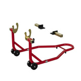 Garvee Motorradständer Lift 450LBS Kapazität Verstellbare Gabelköpfe Robuster Stahl Für Wartung & Reparatur Rot 450 LBS - 