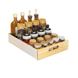 Garvee Teleskopschublade Erweiterbarer Ausziehbarer Schrank-Organizer Küche Weiß 40.5x30x8 cm - Wie gezeigt