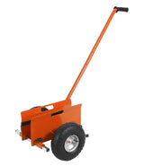 Garvee Plattentransportwagen bis 299 kg, Plattenwagen mit 0–24,1 cm Klemmweite, 25,4 cm Vollgummirädern & 99 cm Griff für Platten, Türen & Arbeitsplatten - Orange