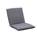 Garvee Bodenstuhl Verstellbar, 6 Positionen, Gepolstert, Faltbar, Leinenbezug, Für Gaming & Meditation - Grau