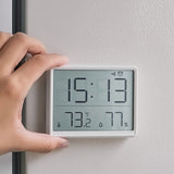 Garvee Digitale LED-Sveglia Mit Magnet, Temperatur & Timer Für Schlafzimmer & Büro, Weiß, Kunststoff - Wie gezeigt