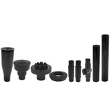 Garvee 9-teiliges Brunnenpumpe-Düsen-Set, höhenverstellbar, Wasserfall-Sprinkler-Sprühköpfe für Tauchpumpe, Garten, Aquarium, Teich, Schwarz