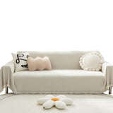 Garvee Sofaschutzdecke aus Chenille in Beige, 180 × 90 cm, rutschhemmend, waschbar, für Sofa und Haustiere