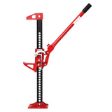 GarveeTech Farm Jack – 33″ Hochhub-Wagenheber, 3,2 t (7000 lbs) Tragkraft, Verstellbar 13–65 cm, Aus Stahl Für Gelände, Traktor & SUV （Rot） - Rot