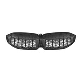 Garvee Diamant-Kühlergrill für BMW 3er G20/G21 2019–2020, glänzend Schwarz, ABS, sportliches Design