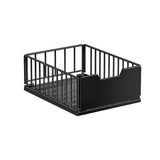 Garvee Küchenschrank Organizer Mit Metall-Schubladen Aus Robuster Carbonstahl, Hoher Stauraum, Flexible Montage, Vielseitig Einsetzbar, Schwarz - Schwarz