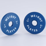 Garvee Fractional Gewichtscheiben Set 1.25-37.5 lbs Gummibeschichtet & Stahl Für Heim- & Fitnessstudio Standard 2" Farbcode - Blaue 5-Pfund-Paare