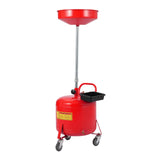 Garvee Ölauffangwagen 30 L, pneumatisches Ölablassgerät 71–157 cm höhenverstellbar mit 38-cm-Trichter, Rot - Rot